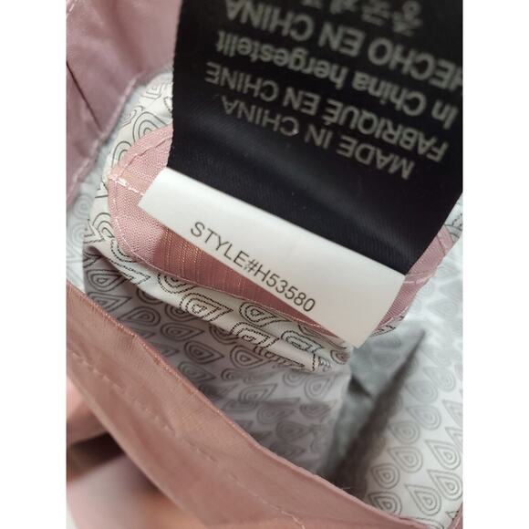 Marmot Womens Medium Pink Raincoat Lightweight Jacket Hood Longer Length - Picture 8 of 12